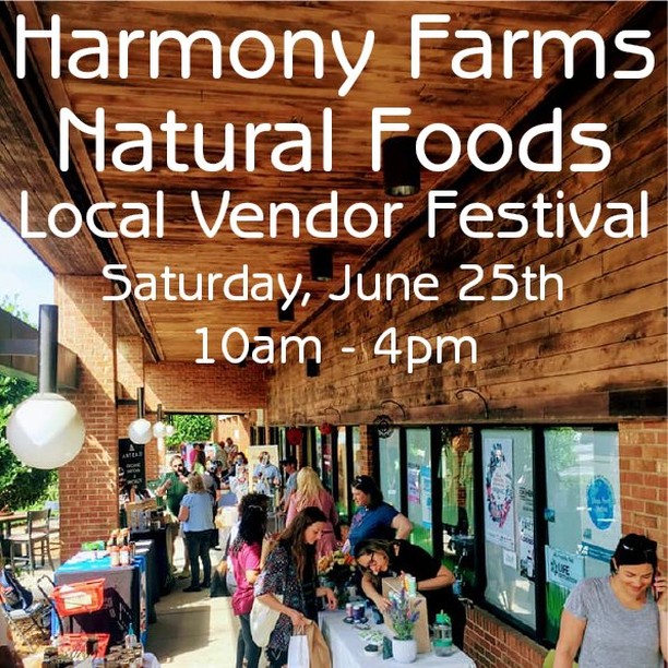 Only 4 days until our Local Vendor Festival! This Saturday is going to be really fun! We will have some of our local vendors like @bluefacesjuice, @celesteessentials, @farmsteadferments, Jenn's Ultimate Elderberry Syrup, @eatkokada, @mg12power, @myturmericzone, Rocky Forge Farm, @sweetssyrup, @trinipeppersauce, and MORE here sampling and showing off their products. There will also be Fairy Hair with Eliza and Aura Readings with Sue from Body & Brain Raleigh! We cant wait to see you here! #harmony #harmonyfarms #harmonyfarmsnc #harmonizeyourlife #shopsmall #shoplocalraleigh #shoplocal #organic #natural #nonGMO #localvendor #localvendors #localvendorfestival #lovelocal #welovelocal #saturday #stufftodoraleigh #stufftodraleighnc